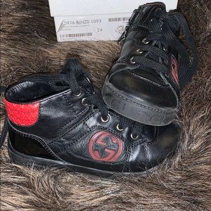 Kids Gucci European size 24 tennis shoes